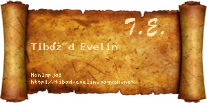 Tibád Evelin névjegykártya